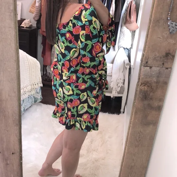 Voom by Joy Han fruit print size medium romper Black - Image 4