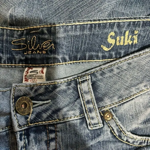 Silver Jeans Womens W 31 L 32 Blue Suki Surplus Denim Bottoms Ladies - Image 6