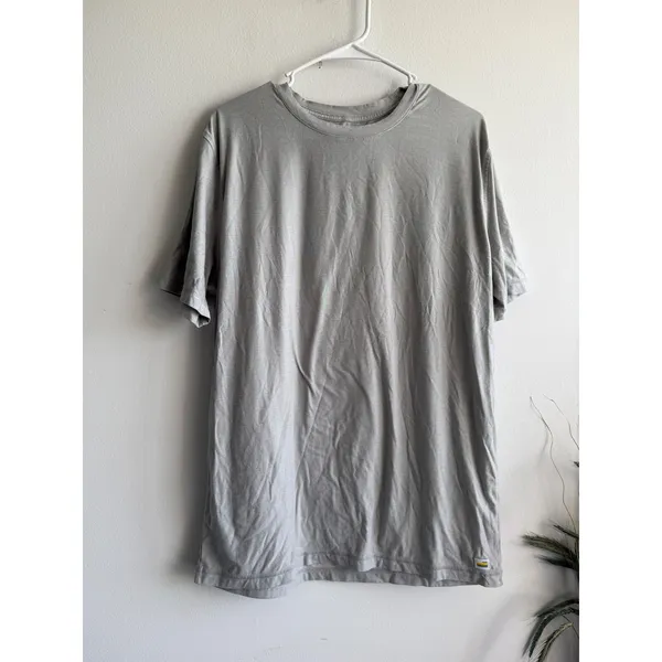 Vuori Strato Tech‎ Tee Heather Grey Short Sleeve Performance T-Shirt Womens L - Image 2