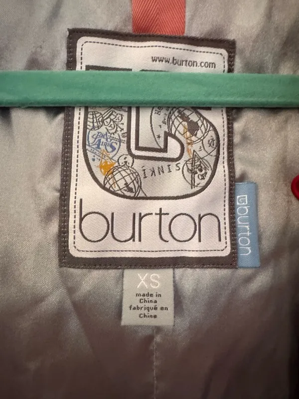 Burton Coral Pink‎ Hooded Snowboarding Ski jacket Women's XS - Image 2