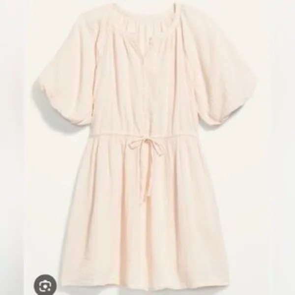 Old‎ Navy Waist-Defined Puff-Sleeve Mini Dress Large NWT - Image 8