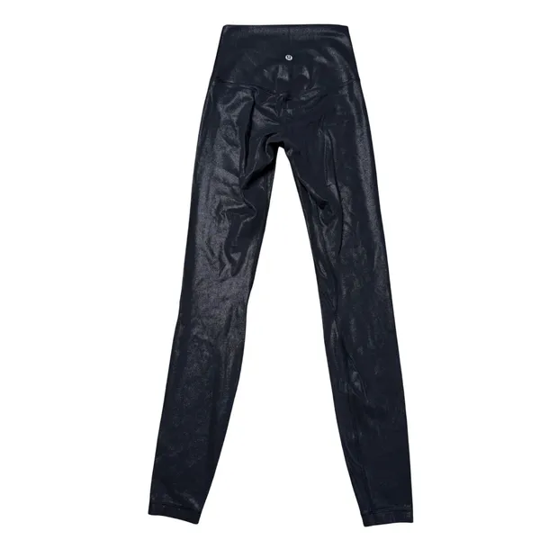 Lululemon Align High Rise Tight 28 Foil Black‎ Radiate Foil Print LW5FG6S Size 2 - Image 5