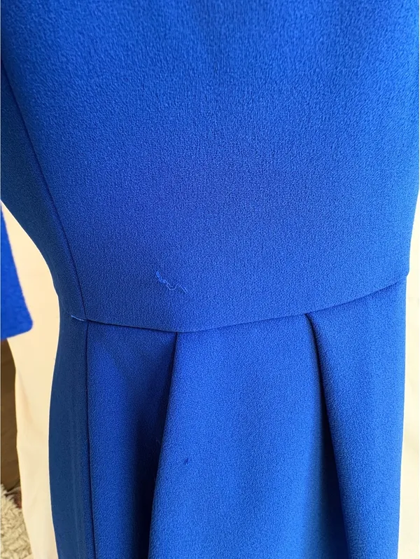 Calvin Klein Women's Size 8 Royal Blue Jumpsuit with Elbow-Length Sleeves - Image 6