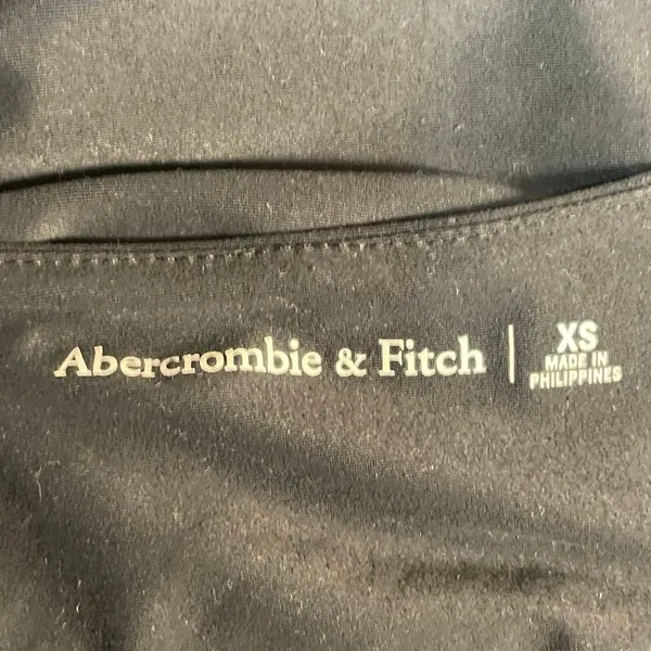 Abercrombie & Fitch Black Crew Neck Short Sleeve Tee T-Shirt Bodysuit Top Sz XS - Image 4