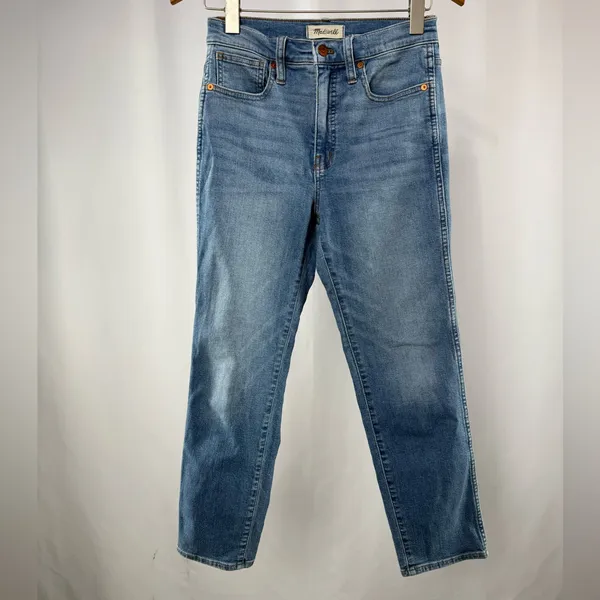 Madewell Stovepipe Jeans in Euclid‎ Wash Blue Size 25 - Image 4