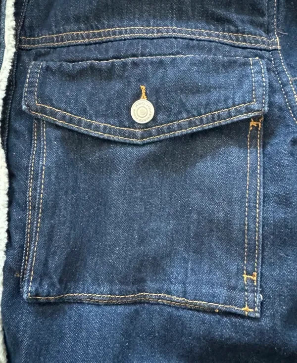NWT RSQ Women’s Sherpa Lined Denim Jacket Large  - Image 3