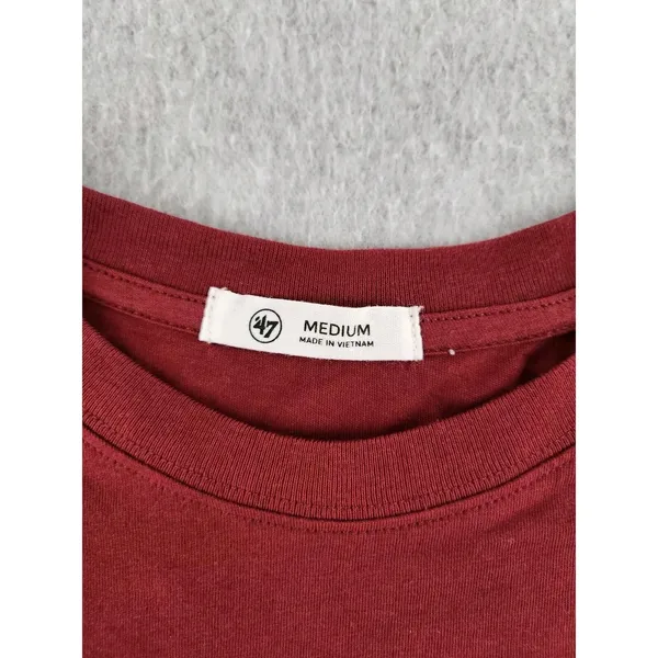 '47 Women's '47 Cardinal Arkansas Razorbacks Football‎ Long Sleeve Crop Sz MEDIUM - Image 7