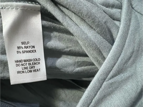 Lulus NWT Women XS Pale Dusty Blue Jersey Knit Surplice Slit Maxi Dress - Image 6