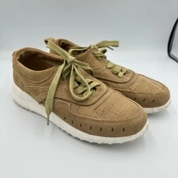 Matisse Top Notch Tan Faux‎ Suede Perforated Lace Up Sneakers Women's Size 9M - Image 2