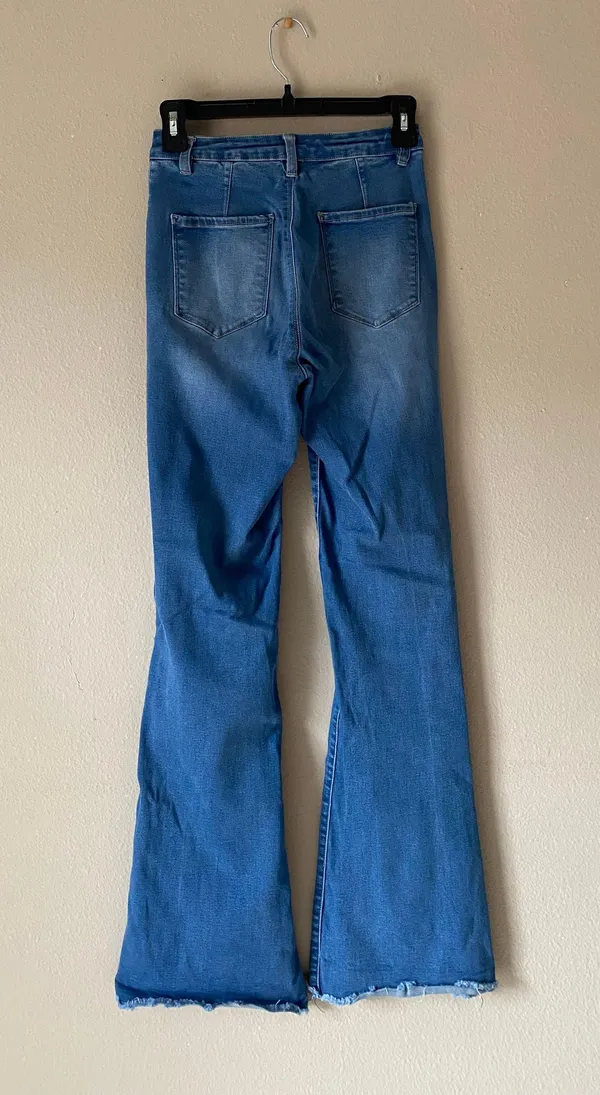 SheIn High Waisted Flared Jeans - Image 2