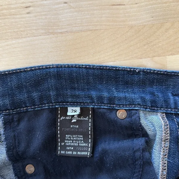 7 For All Mankind Mid-Rise Dojo Crop Jeans, 28 - Image 8