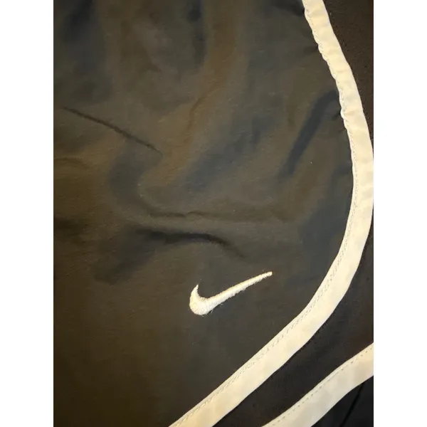 Nike Dri-FIT Tempo Running Shorts Black White Mesh Trim 716453-010 Womens Large - Image 2