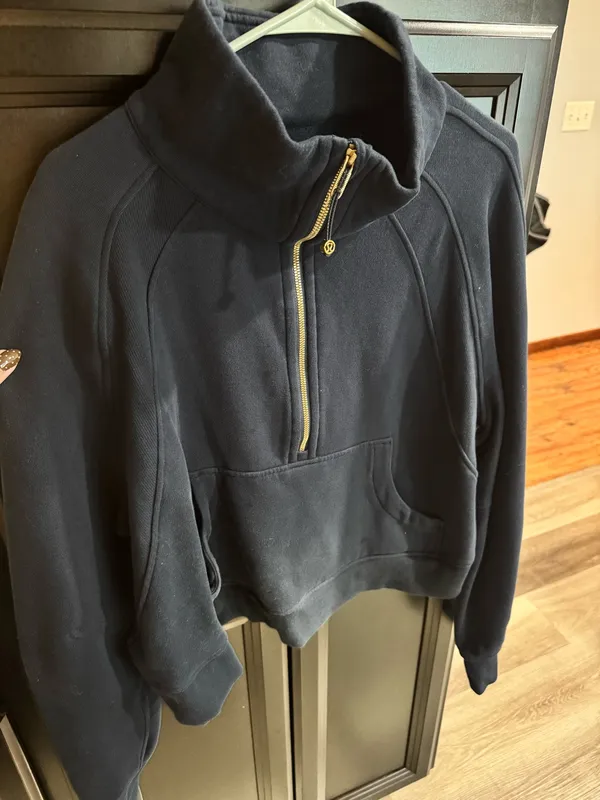 Scuba Funnel Neck Half Zip Blue Size L - Image 2