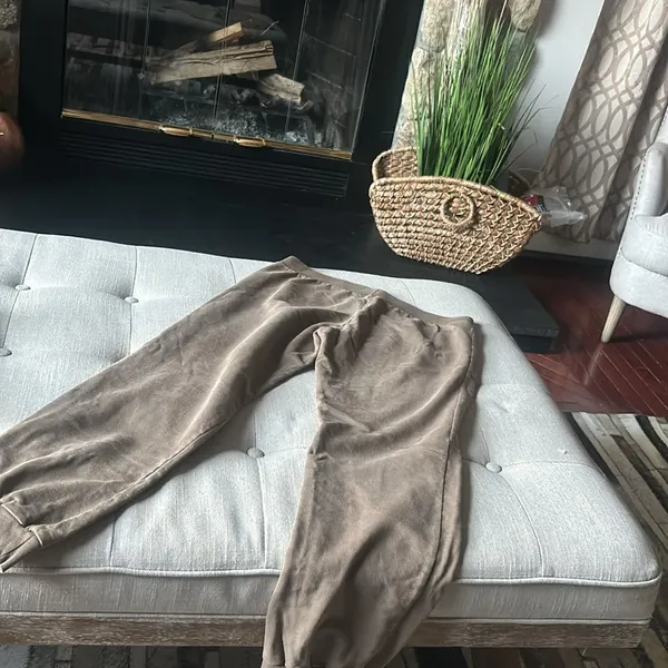 American Apparel Classic Girl Brown Jogger‎ Sweatpants Size Large - Image 6