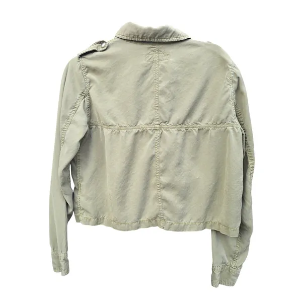 Blank NYC Women Sage Green Lyocell Cropped Utility Military‎ Jacket S - Image 2