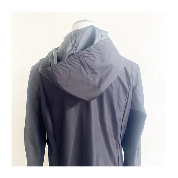 Bernardo Hooded Rain Coat Womens Medium Black Waterproof Full Zipper Gorpcore - Image 8