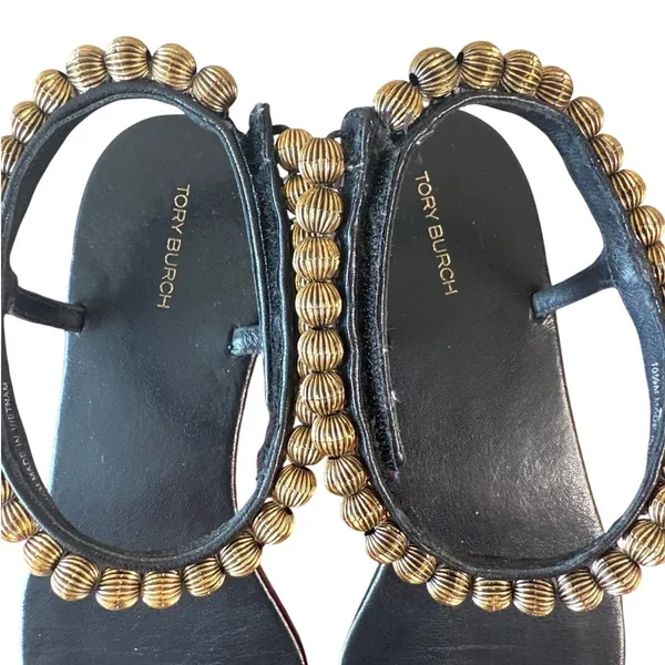 Tory Burch Capri Beaded Ankle Wrap Sandals Size‎ 10.5 - Image 3