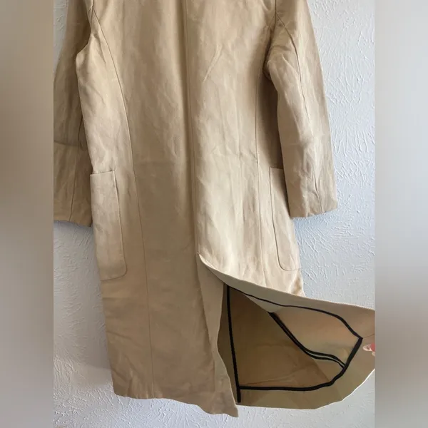 ZARA Women Double Breasted Coat Size M - Image 6