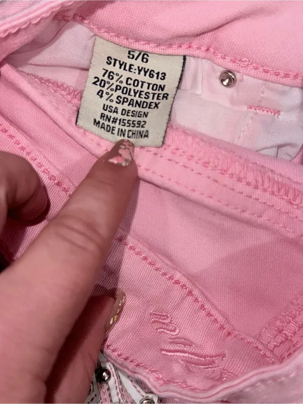 High-Rise Pink Wide-Leg Jeans for Women - Image 10