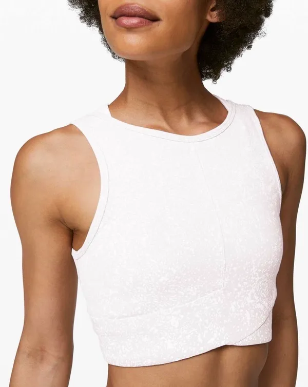Lululemon Energetic Edge Cropped Tank Light Chrome 4 - Image 8
