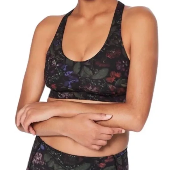 Lululemon Break Free Bra Nulux Frozen Flourish Multi / Black Size 6 - Image 10