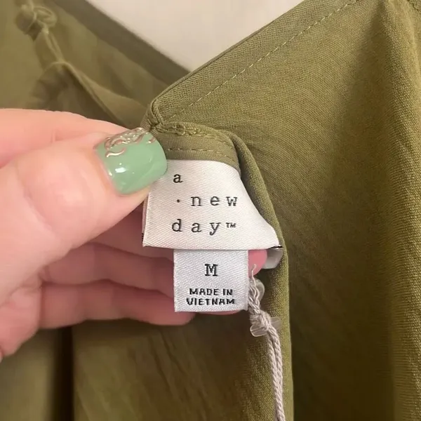 ✨A New Day Olive Green Cami Slip Sz Medium Dress✨ - Image 7
