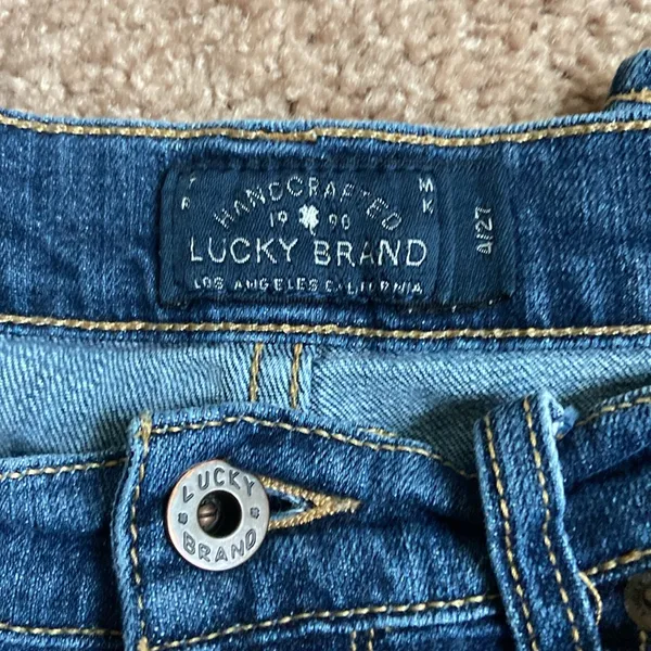 Lucky Brand The Bermuda Shorts (Sz 4/27) Dark Blue Denim Jorts Jean Shorts - Image 6