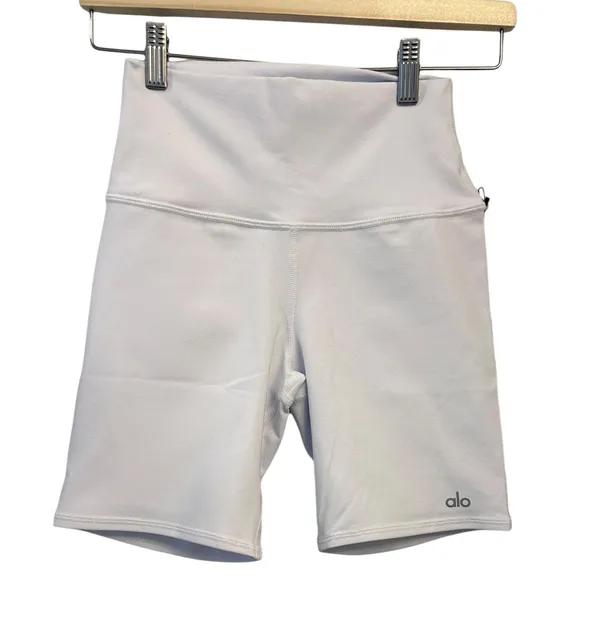 Alo 7" HIGH-WAIST BIKER SHORT White Size XS NWT - Image 6