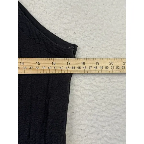 Cloth & Stone Jumpsuit Womens Medium Black Sleeveless High Neck Cropped‎ Pockets - Image 12