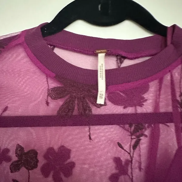 Free People Purple Floral Dress - Image 2