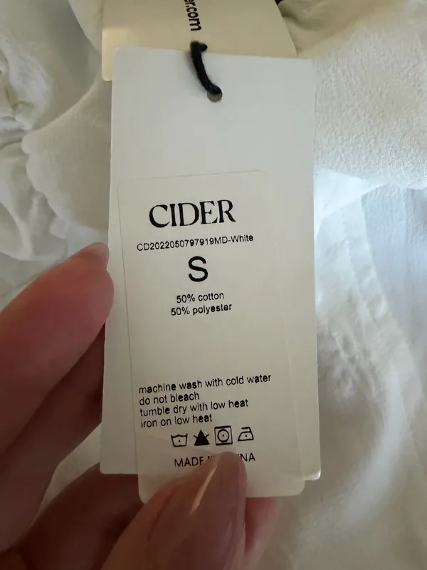White Cider Mini Dress - Image 3