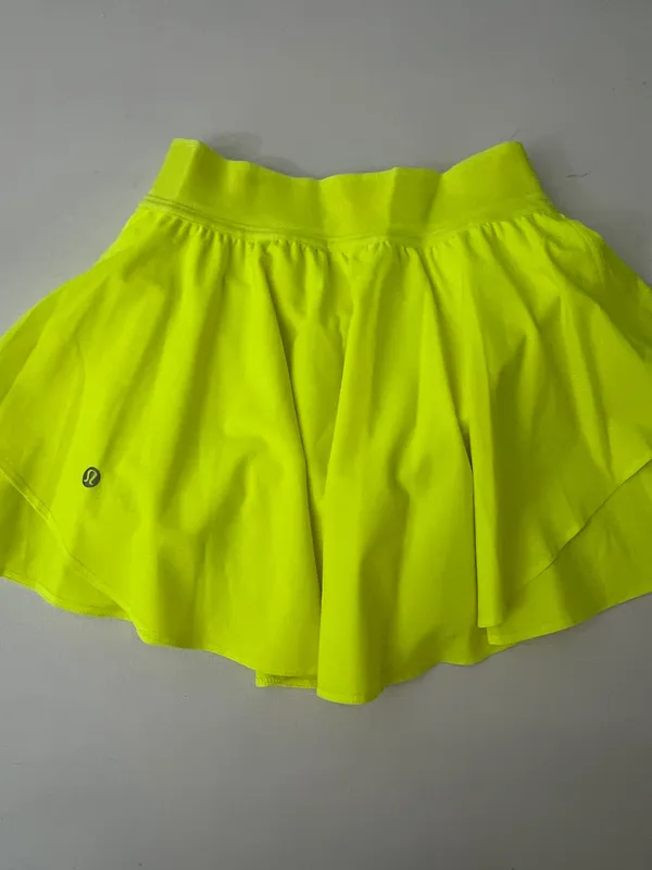 Lululemon Court Rival High-Rise Skirt Highlight Yellow - Image 5