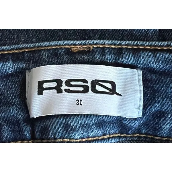 RSQ Denim‎ Flare Jeans Size 30 Low Rise Pockets Dark Wash Blue Womens - Image 6
