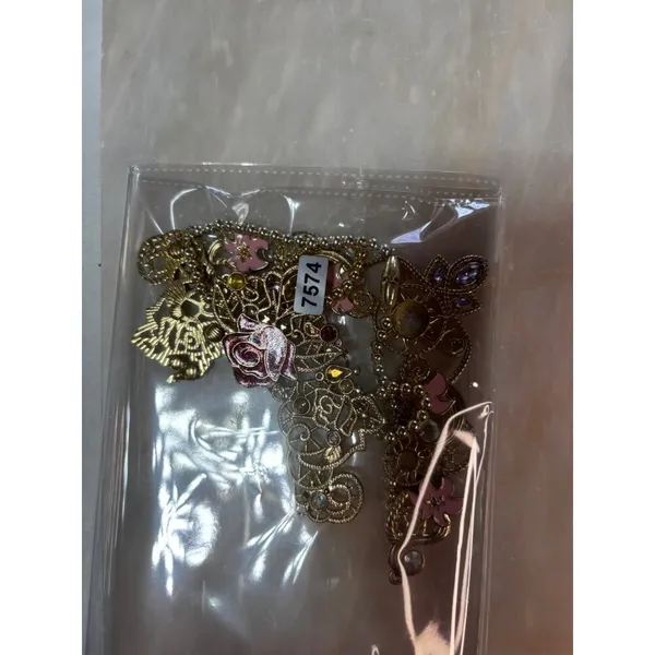 Disney Rapunzel Vintage-Inspired set of 2 missing beads - Golden Floral Necklace - Image 4