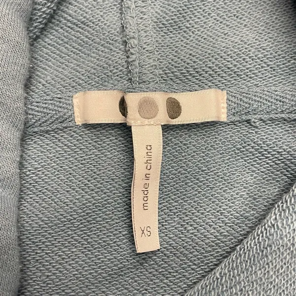 Three Dots women light baby blue sweat suit joggers hoodie size XS casual lounge - Image 4