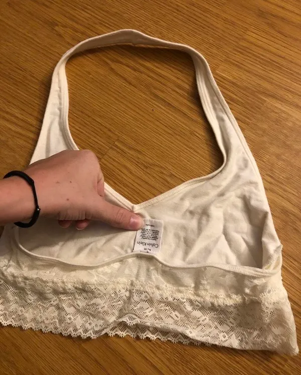Calvin Klein White Bralet - Image 2
