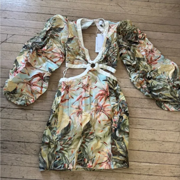 NWT Significant Other Madrid Cut-Out Floral Mini Dress - Image 13