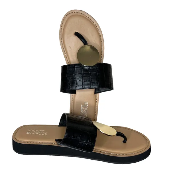 Market & Spruce (7.5) Havanna Textured Flip Flop Thong Sandal - Stitch Fix - Image 2