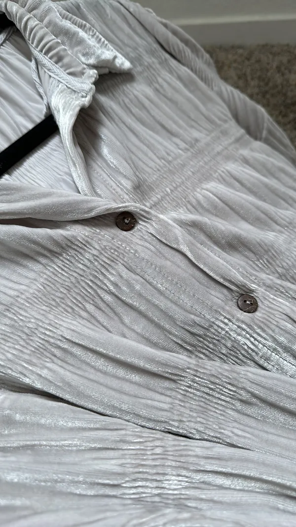 Velvet Button Down Shirt - Image 4