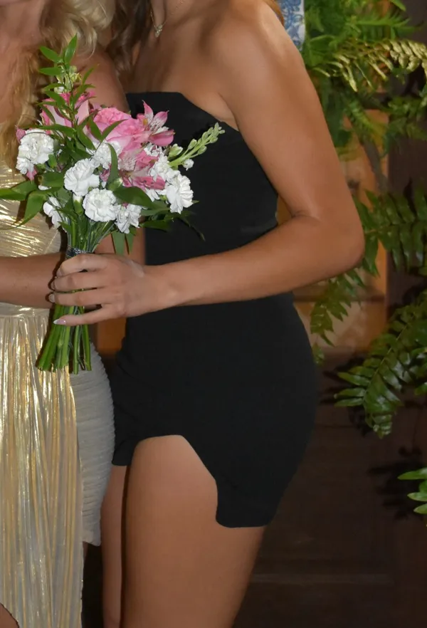 Dillard's Mini Black Dress - Image 5