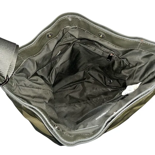 Lululemon Olive Green All Set Nylon Bucket Bag Purse - Image 8
