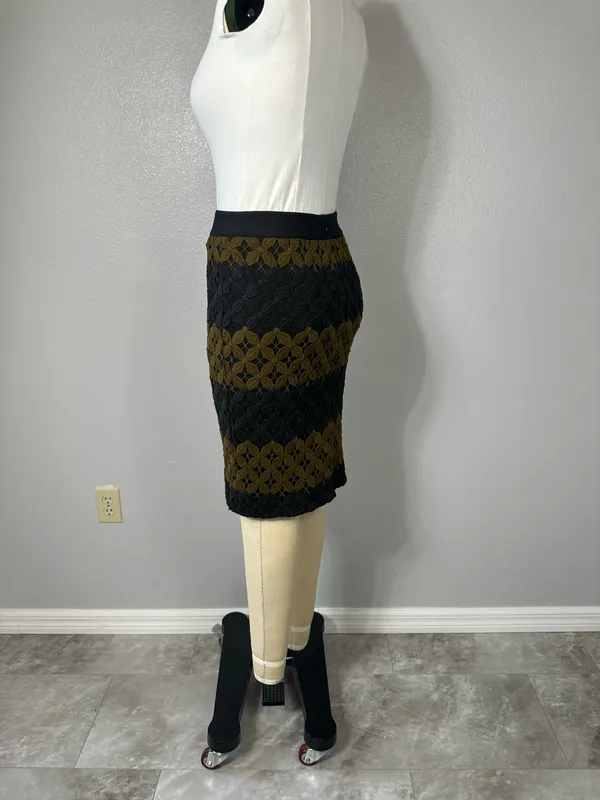 Ann Taylor Skirt Size 6 Crochet Lace Pencil - Image 9