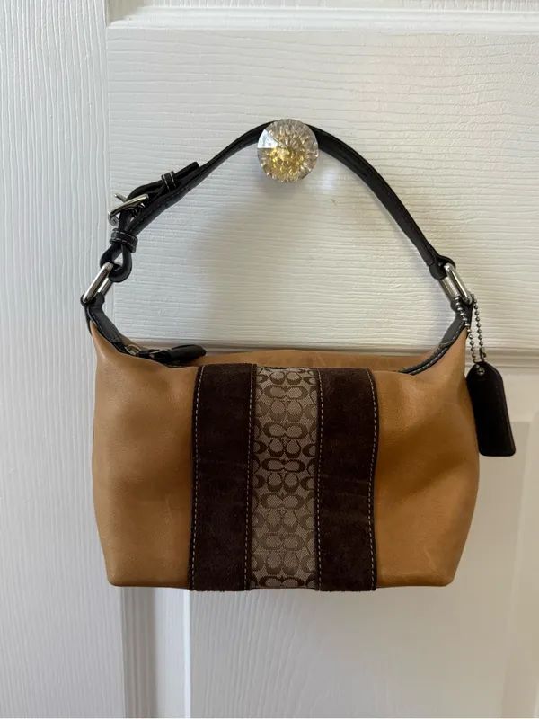Y2K Coach Hampton Stripe Mini Hobo - Image 2
