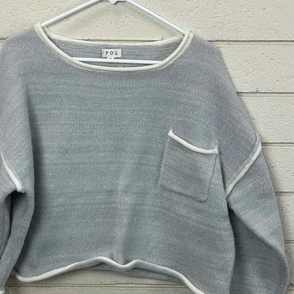 POL Gray Sweater size S - Image 8