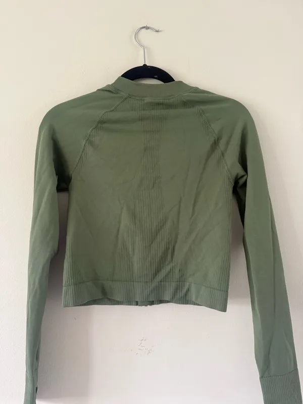 JoyLab Olive Green Full-Zip Athletic Jacket - Image 3