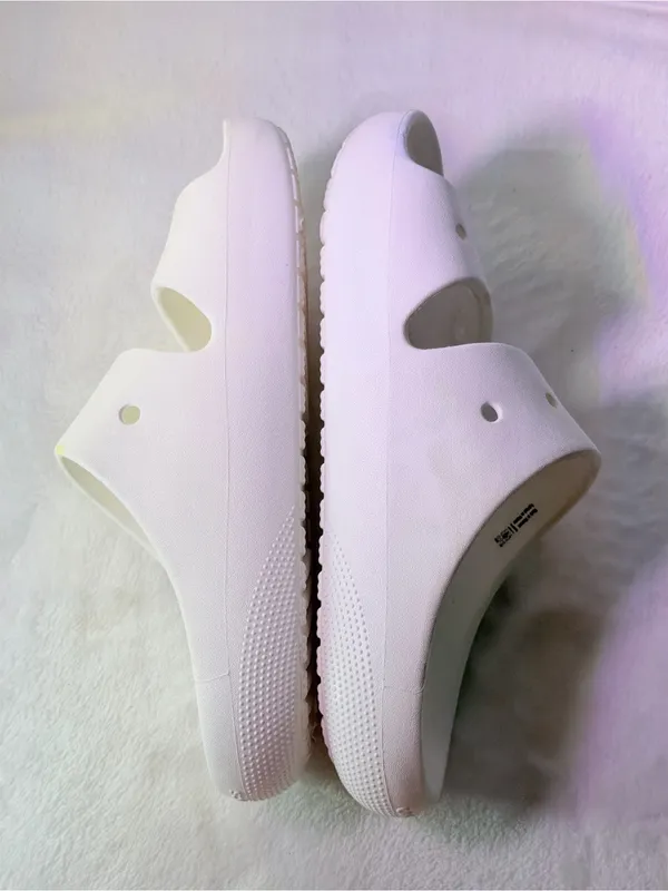 CROCS Classic Dual-Strap White Slide - Image 8