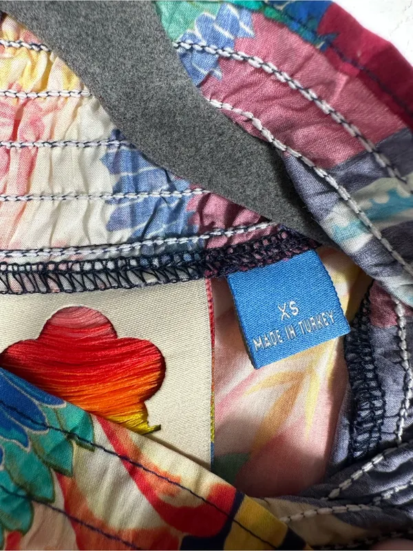 FARM Rio for Anthropologie Aves‎ Mini Dress Tropical Parrot Print Belted Size XS - Image 13