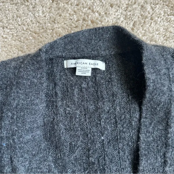 American Eagle Outfitters Gray Cardigan Sweater - Image 2