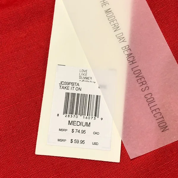 NEW Billabong Love Like Summer Linen Blend Red Dress M - Image 6