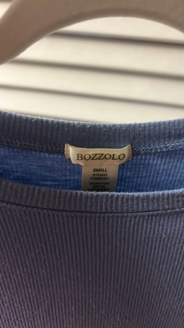 Blue cropped shirt - Image 2